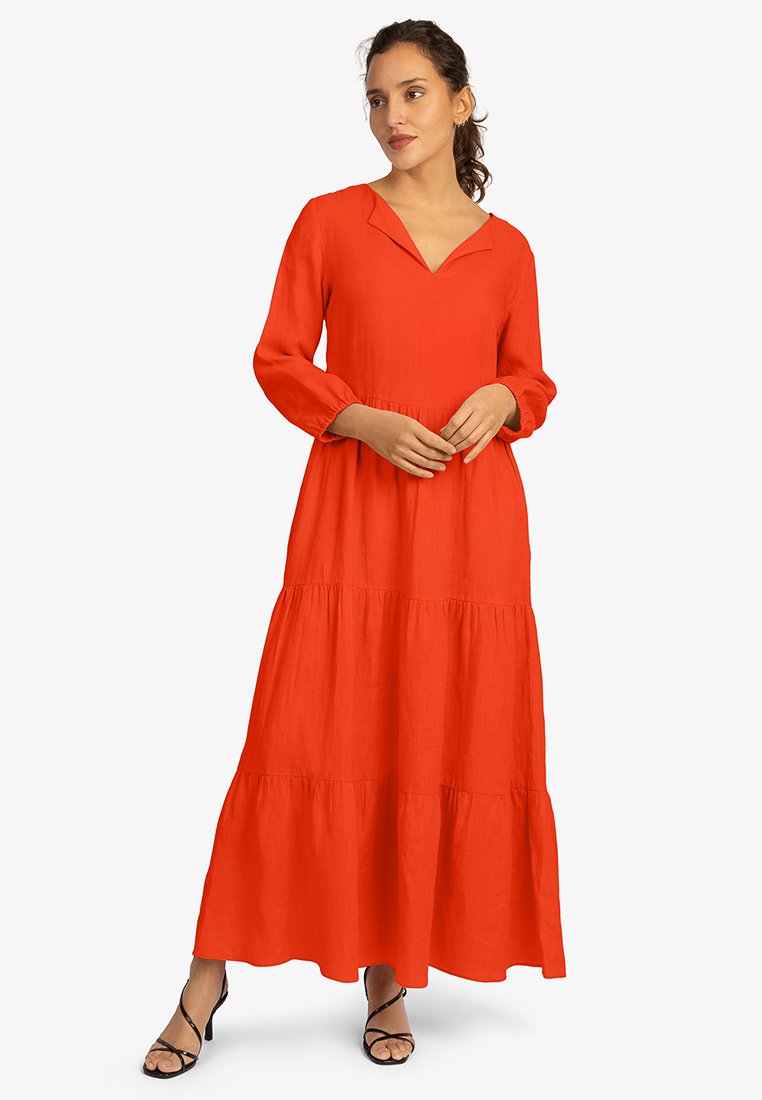 mint&mia Maxi-jurk koraalrood