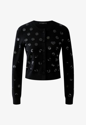 Oui, STRICKJACKE - Strickjacke - black