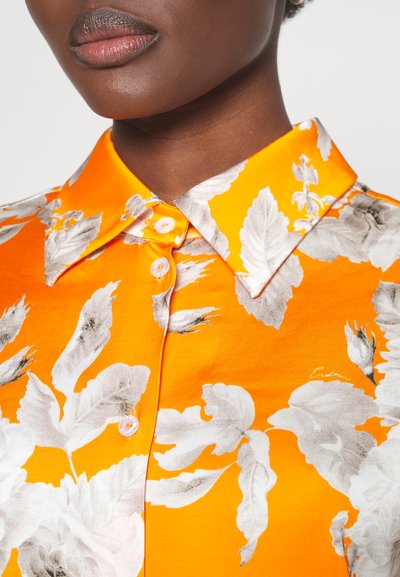 Erdem GRANDAD COLLAR - Πουκαμίσα με κουμπιά - orange/white