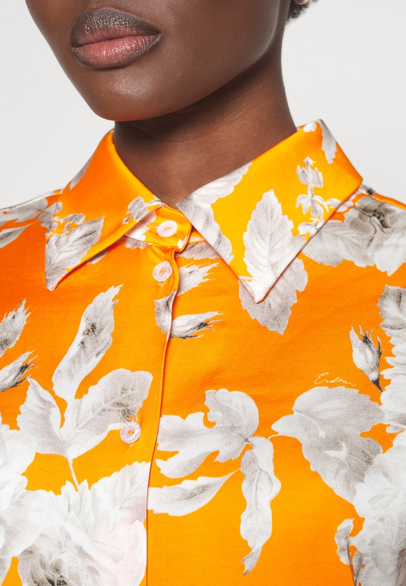 Erdem GRANDAD COLLAR - Camicia - orange/white