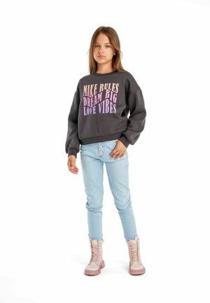 CREW NECK STANDARD - Sweatshirt - dark grey pink