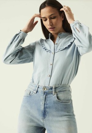 Button-down blouse - morning blue