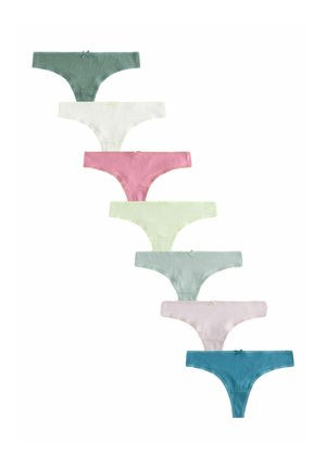 Next, 7 PACK - Thong - green pink