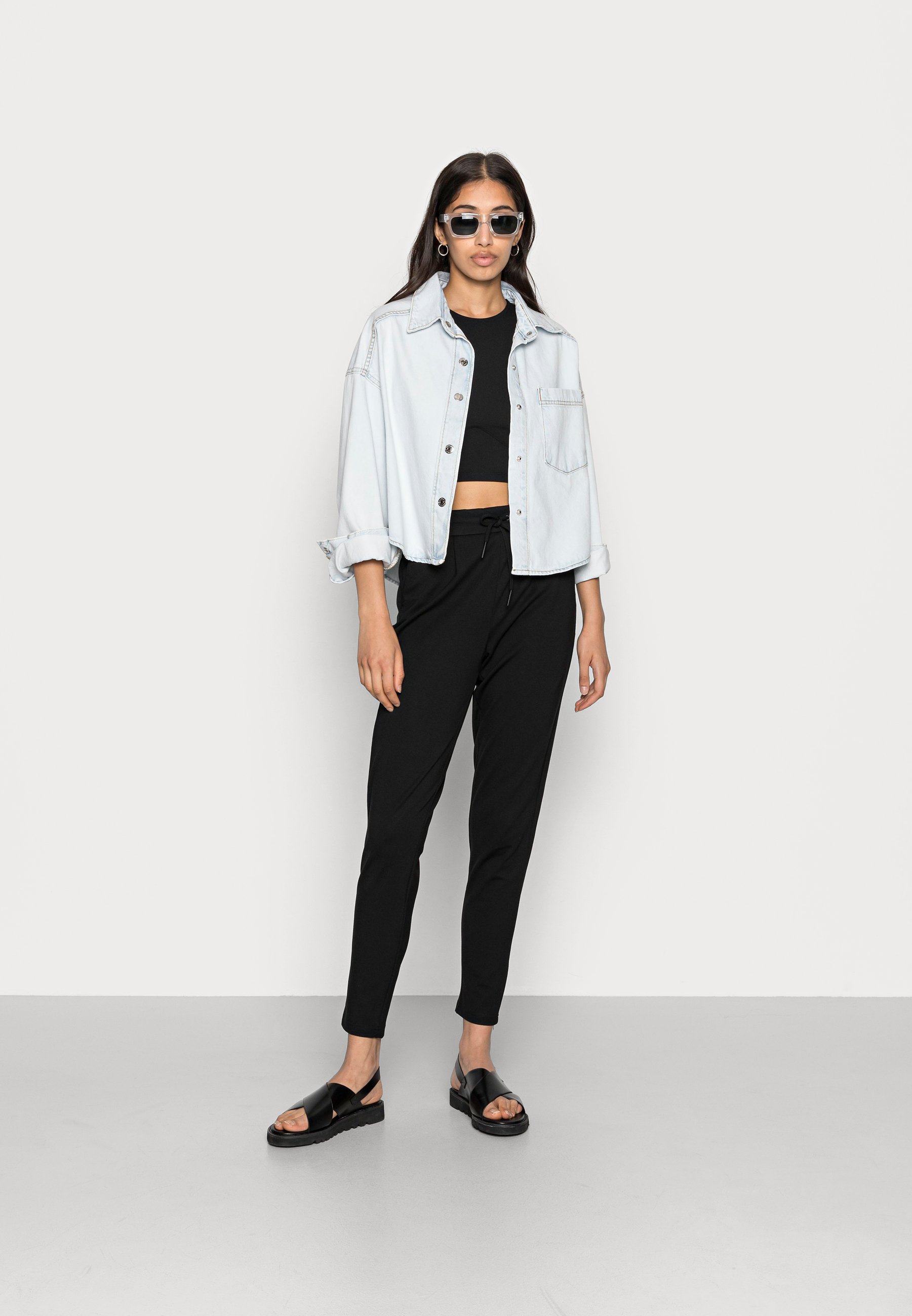 ONLY ONLPOPTRASH LIFE EASY PANT - Pantaloni - black/nero - Zalando.it