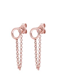 DAINTY CIRCLE STUD - Náušnice - rosegold-coloured