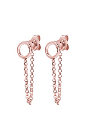 Elli DAINTY CIRCLE STUD - Oorbellen - rosegold-coloured