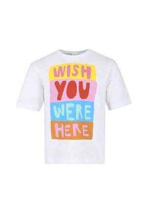 T-shirt con stampa - white