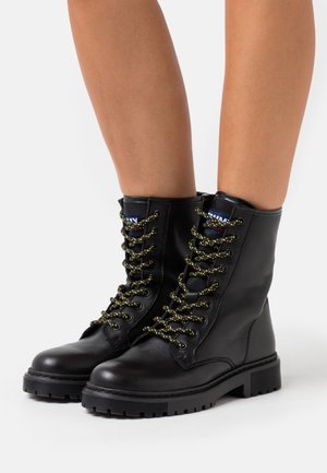 Tommy Jeans, Bottines à lacets - black