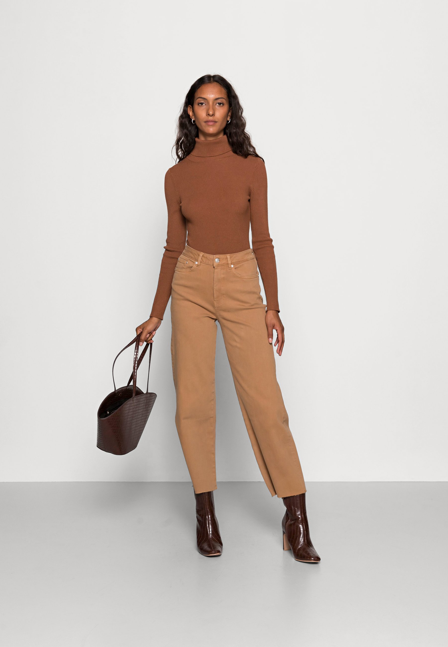 TOM TAILOR DENIM CULOTTE - Relaxed fit jeans - soft camel/camel - Zalando.ie