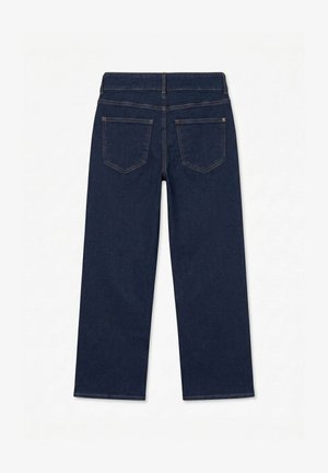 Vero Moda, WIDE-FIT JEANS VMRIVER-STRETCH MID RISE WIDE LEG FIT JEANS - Wide Leg - dark blue denim