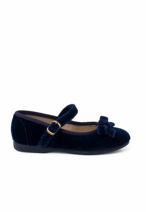 MERCEDITAS  - Ankle strap ballet pumps - azul marino