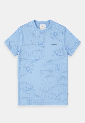 Gabbiano, NIK- ROUND NECK T-SHIRT - Camiseta estampada - allure blue