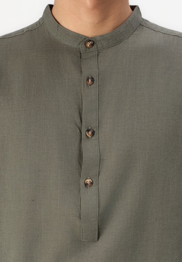 JJESUMMER HALF PLACKET SHIRT - Shirt - dusty olive4