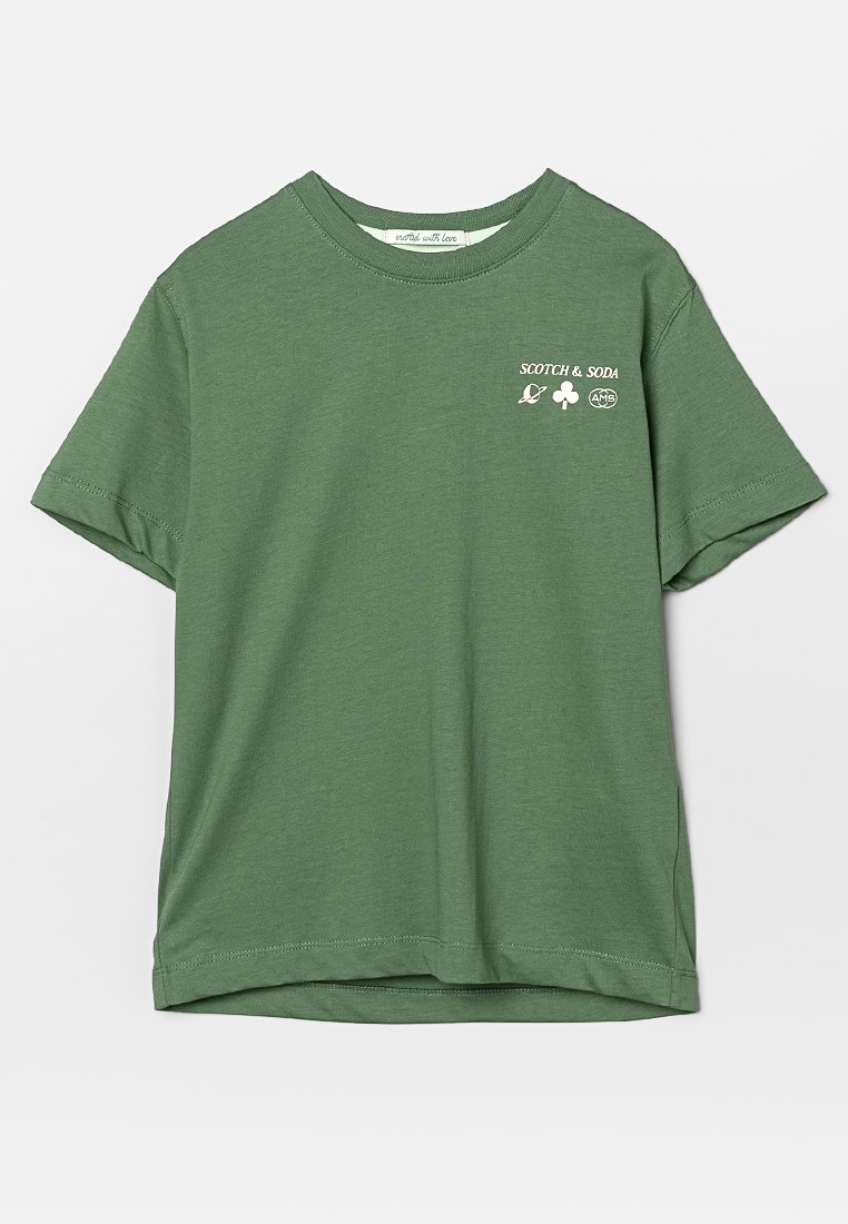 Scotch & Soda T-shirt print groen