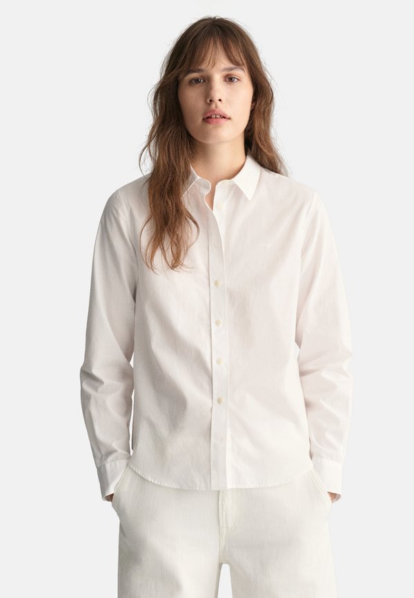 CLASSIC SHIRT - Button-down blouse - weiß