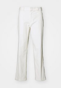FLAT FRONT PANT - Trousers - egret