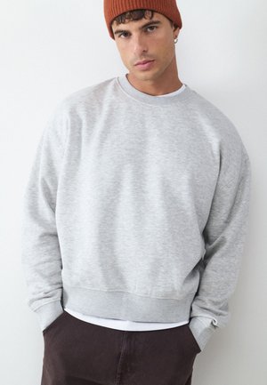 Balmohk, Round Neck Basic - Sweatshirt - grey melange