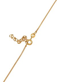 Guldkæde med en fin, struktureret overflade. Har en sikker lobsterlåse og en justerbar kædeforlængelse for tilpasning af længden.