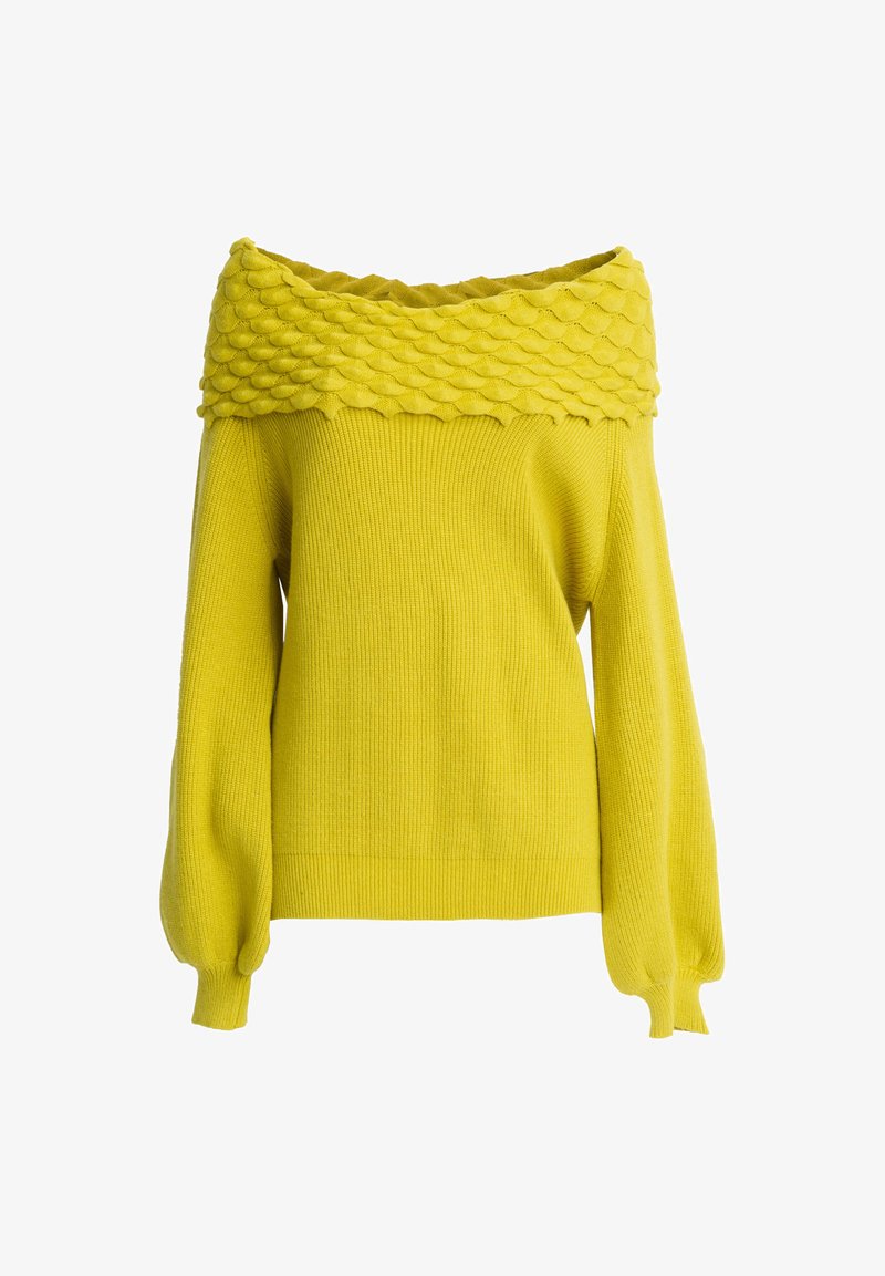 INFLUENCER FANCY COLLAR Maglione acid/giallo