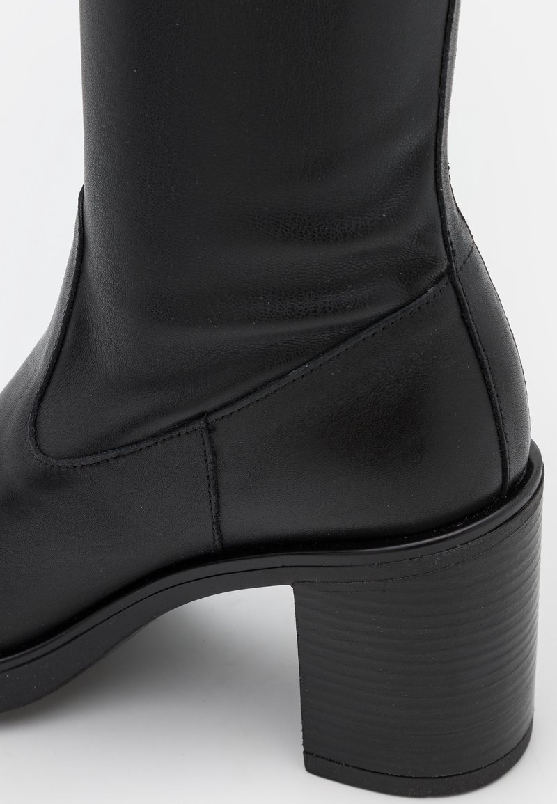 Bottes En Cuir Noir San Marina Taille 37 - Occasion En Excellent état