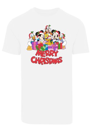 DISNEY MICKY MAUS MERRY CHRISTMAS PREMIUM FILM MOVIE TV COMIC  - T-shirt con stampa - white