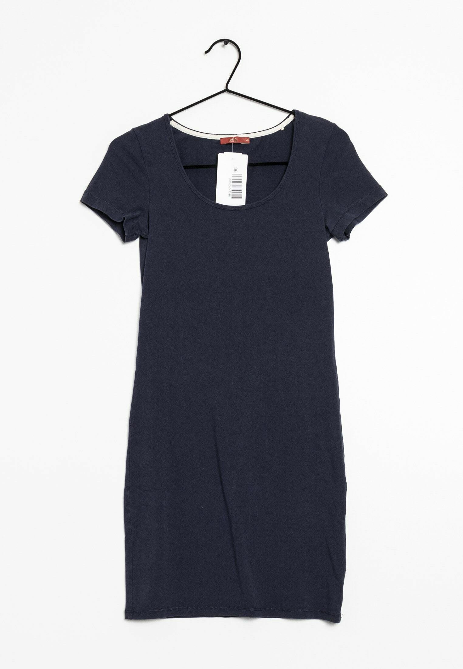 Robe Jersey Rayée Bleu Et Blanc EDC By ESPRIT - Taille M - Occasion Très Bon état
