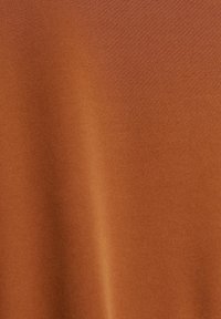 Texture de tissu lisse dans une couleur marron chaud avec de subtils plis créant de douces variations de lumière et d'ombre.