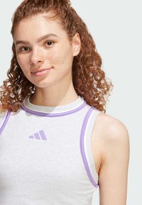 adidas Sportswear ESSENTIALS COLOR POP CROPPED - Top - light grey heather