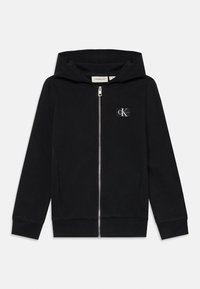 Calvin Klein Jeans BADGE ZIP THROUGH UNISEX - Sweatjakke - black