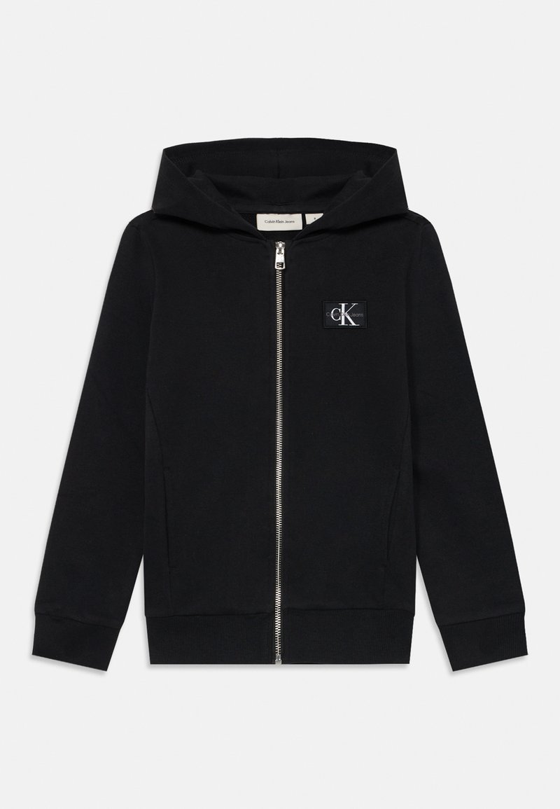 Calvin Klein Jeans BADGE ZIP THROUGH UNISEX - Sweatjakke - black
