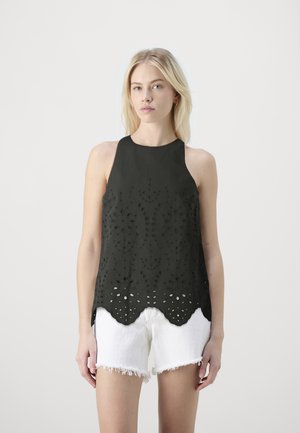 SLFKELLI BRODERI - Blouse - black