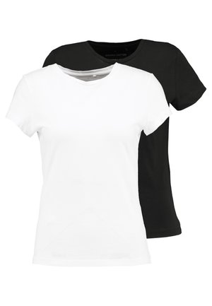 ONLPURE LIFE 2PACK - T-shirt basic - black/white