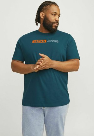 Jack & Jones LOGO - T-shirt con stampa - deep teal