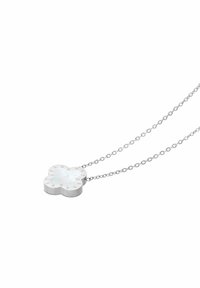 Lenoites FYRKLÖVER - Halskæder - silver coloured & mother of pearl white