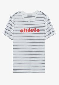T-shirt med print - white