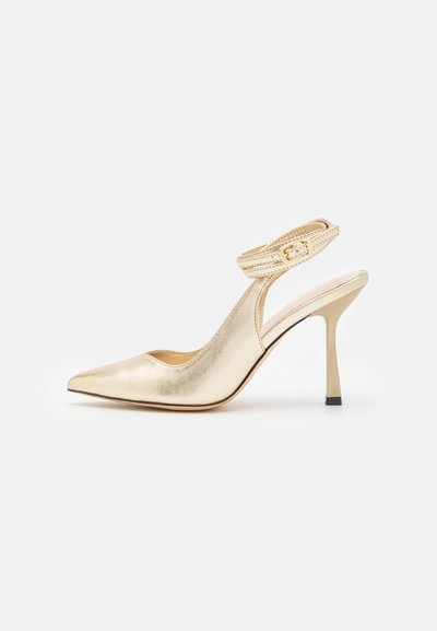 escarpin doré zalando