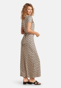 Smashed Lemon Maxikleid - off white black