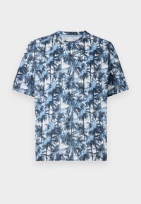 T-shirts print - off white/blue