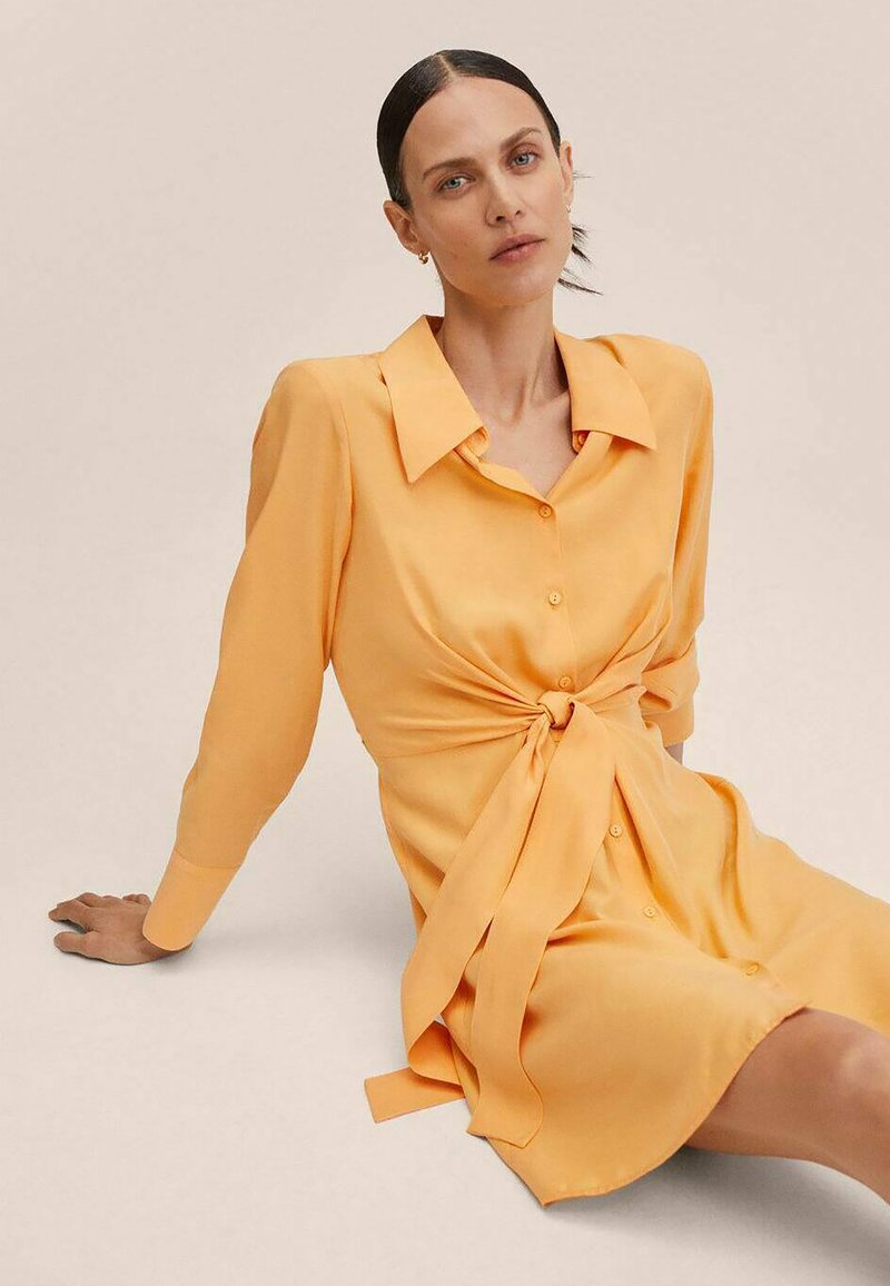 Damen Freizeitkleider | Mango NIKITA Blusenkleid oranje/orange - RT52292 Damen Freizeitkleider | Mango NIKITA Blusenkleid oranje/orange - RT52292