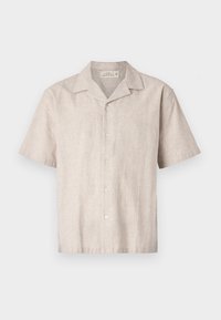 Camp Collar Summer Linen-Blend Shirt - Ing - flax