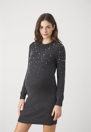 Vestido de tubo - mottled dark grey