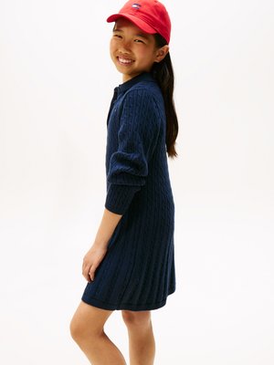 CABLE SWEATER DRESS - Jumper dress - dark night navy