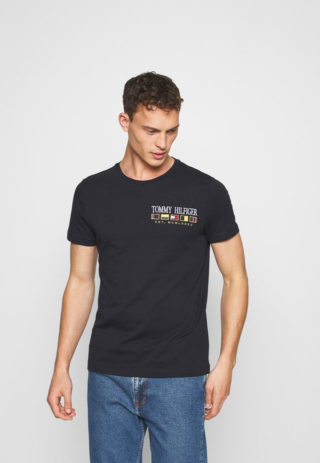 ROWING FLAGS TEE - T-shirt imprimé - blue