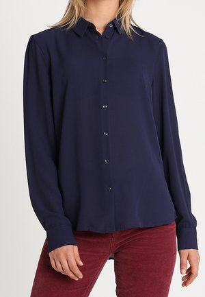 Button-down blouse - dark blue