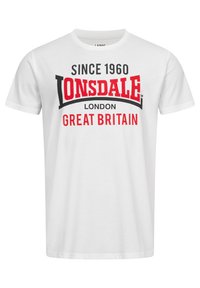 Lonsdale NORMALE PASSFORM DOPPELPACK COLLESSIE - T-Shirt print - black white