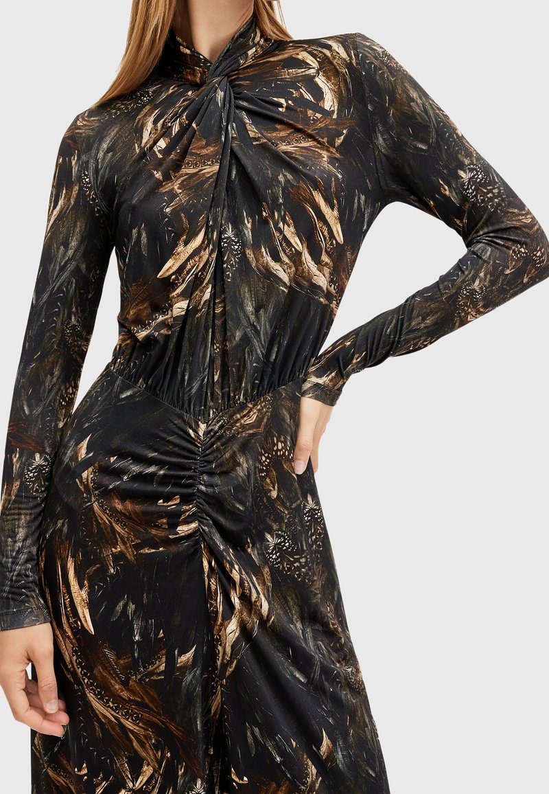 chinese dress ladies AllSaints Womens MINA Dress Charm Black 10 at Amazon Women's Clothing store