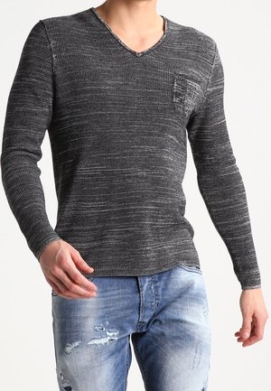 Trui - mottled black