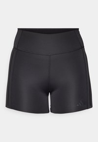 OPTIME RAW CUT HEM - Leggings - black