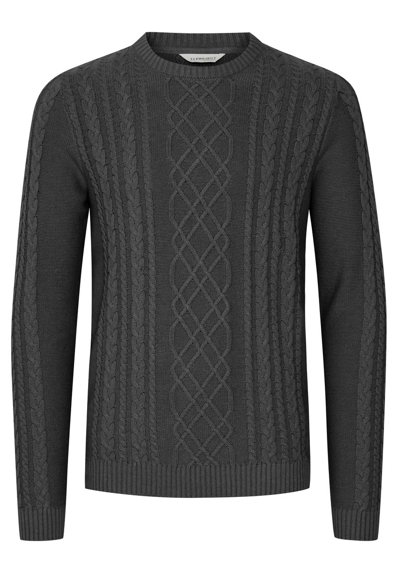 11 Project PRJamal - Jumper - dark grey melange/grey - Zalando.co.uk