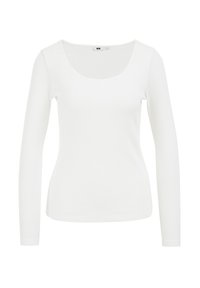 Långärmad tröja - white